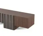 Eoin TV Unit | Modern TV Cabinet Marble SlateStainless Steel Base - Image 3