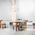 Kollinz Modern Sturdy Design Stone Dining Table