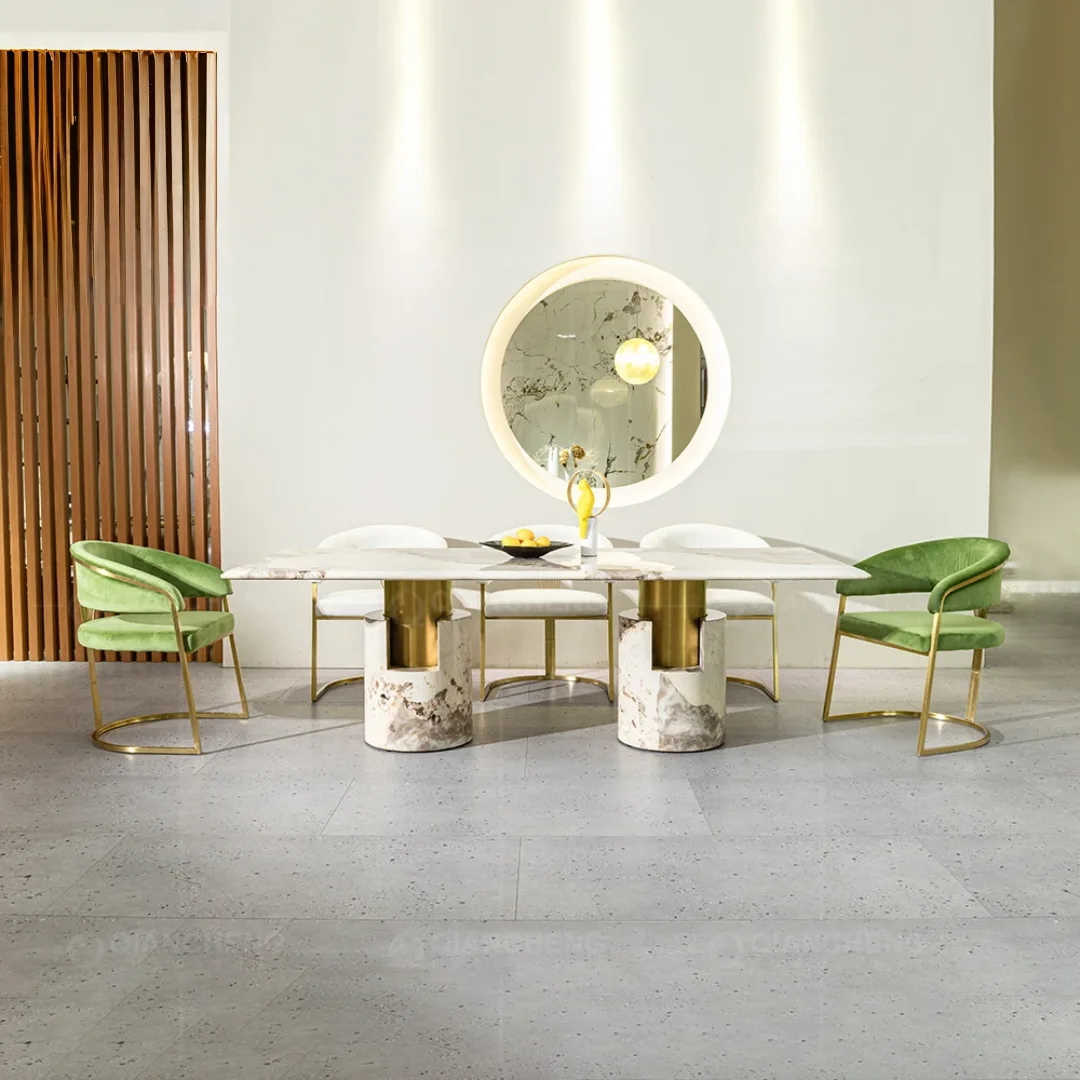 2025/12/1000339860.png Modern Marble Dining Table Elegant Dining Table - Image 1