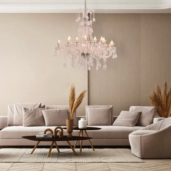 Victorian Crystal Chandelier - Majestic 230cm Statement Piece | 18-Light Luxury Lighting - Image 4