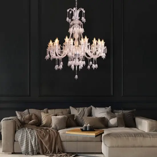 Victorian Crystal Chandelier - Majestic 230cm Statement Piece | 18-Light Luxury Lighting - Image 12