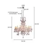Victorian Crystal Chandelier - Majestic 230cm Statement Piece | 18-Light Luxury Lighting - Image 11