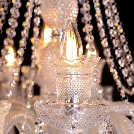 Victorian Crystal Chandelier - Majestic 230cm Statement Piece | 18-Light Luxury Lighting - Image 9