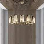 Laura Luxury Chandelier With Small Marble plates