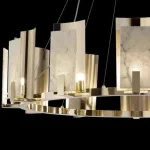 Laura Luxury Chandelier With Small Marble plates - Image 6