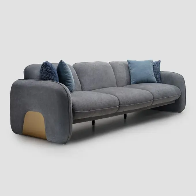 2025/12/1000344662.jpg RDS Max Luxe Two-Tone Grey Polyester 3-seater Sofa - Image 1