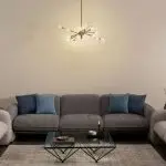 RDS Max Luxe Two-Tone Grey Polyester 3-seater Sofa - Image 9