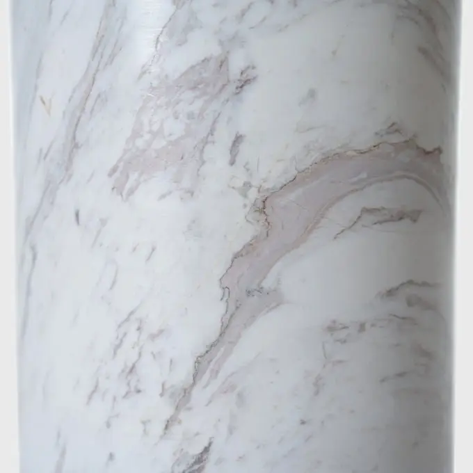 Elina Design simple style stainless steel marble top end table - Image 4