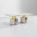 Modern Marble Dining Table Elegant Dining Table - Image 3