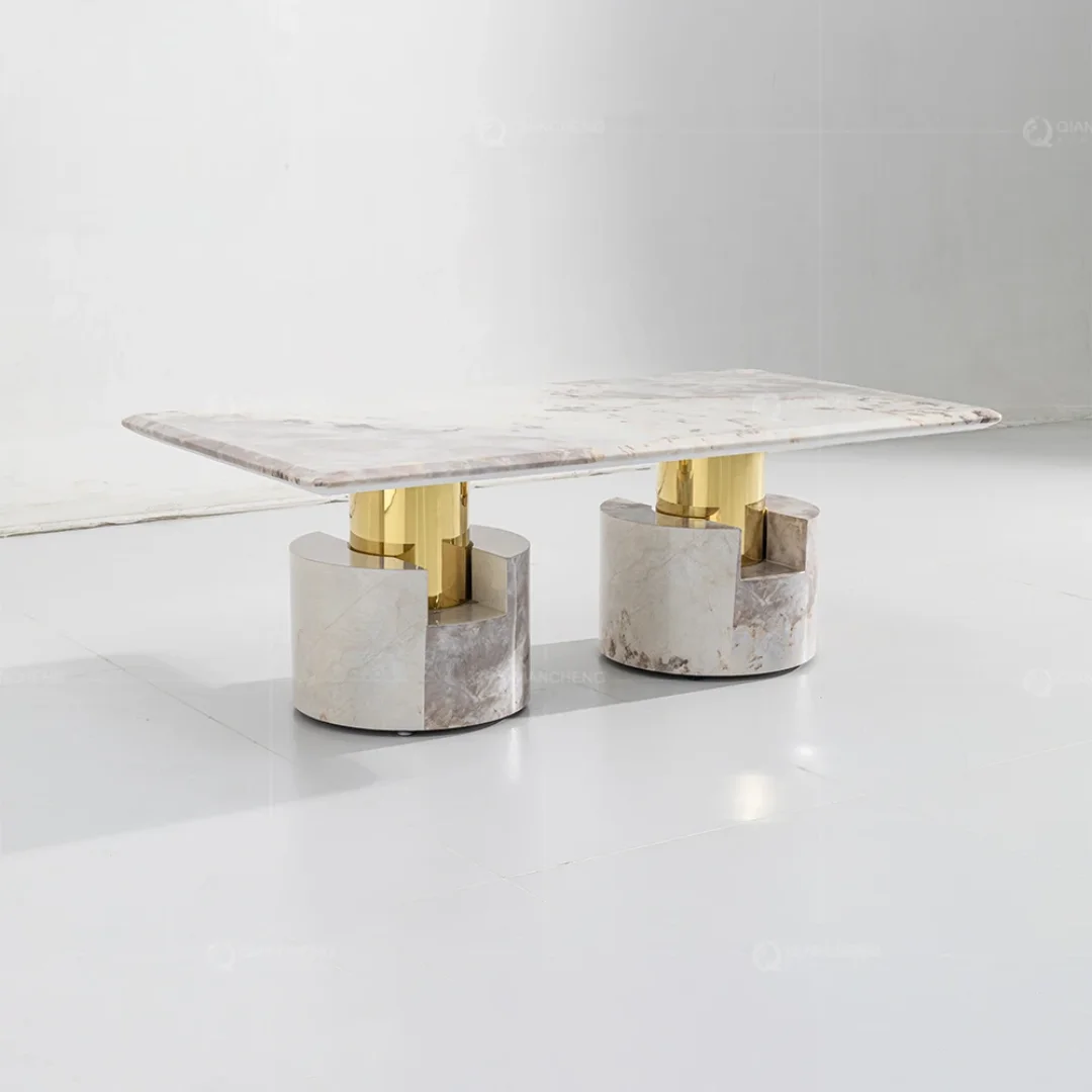 Modern Marble Dining Table Elegant Dining Table - Image 3