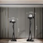 Yushi Modern Hotel Lobby humanoid Art Nordic Human Statue floor lamp - Image 8