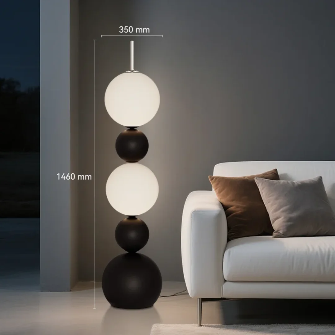 Shadow balls Modern Decorative Dropdown Unique Design Tall Floor Lamp - Image 6