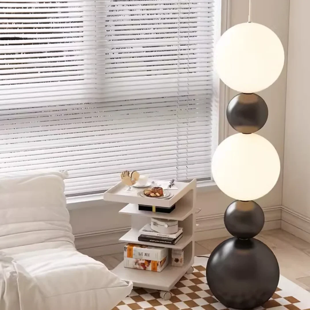Shadow balls Modern Decorative Dropdown Unique Design Tall Floor Lamp - Image 3