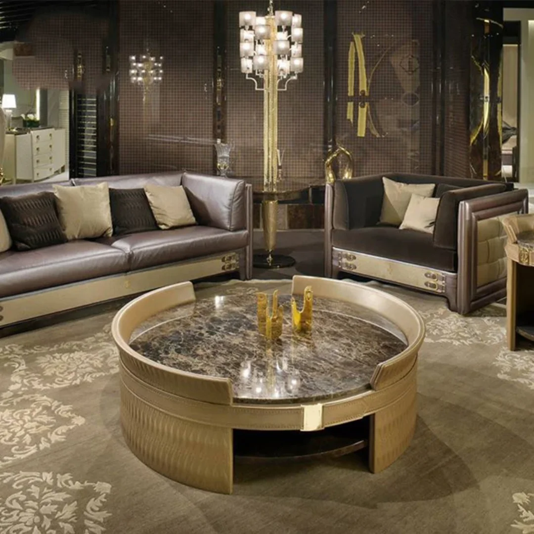 Kaze Solid Wood Coffee Table  for Living room in Brown Color - Image 4