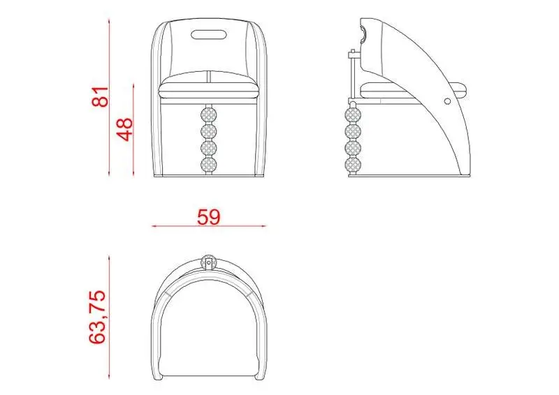 Auralia Sculptural Dining Chair - Image 6