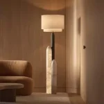 Carole Alabaster & Bronze Floor Lamp - Image 3