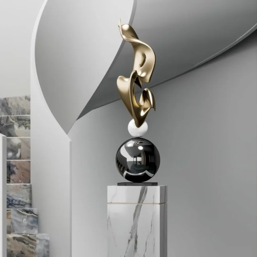 Eleanor Figurine Contemporary Stainless Art Decor - Image 3