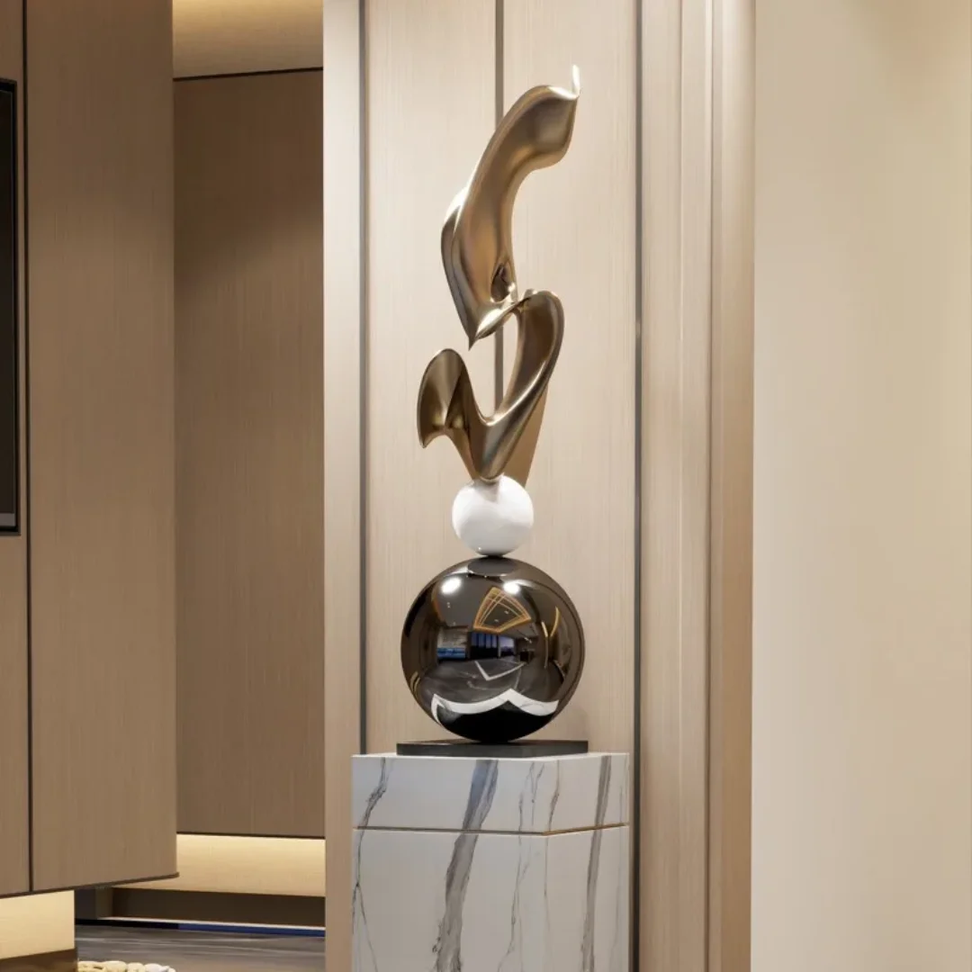 Eleanor Figurine Contemporary Stainless Art Decor - Image 5