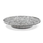 Jade Stainless Steel Leg Textured glass top - Image 5