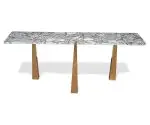 Panache Modern  Marble Top Hallway Table Home Furniture