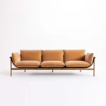 Delft Brown Polyester 3-seater Sofa - Image 7