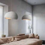White Dome Pendant Light ClusterMulti-Light Chandelier (Set of 4) - Image 4