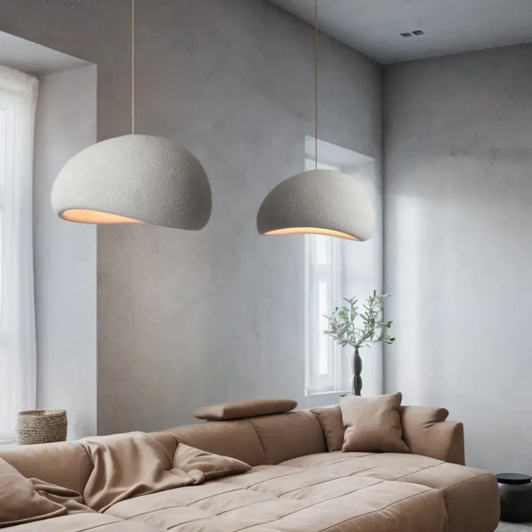 White Dome Pendant Light ClusterMulti-Light Chandelier (Set of 4) - Image 4