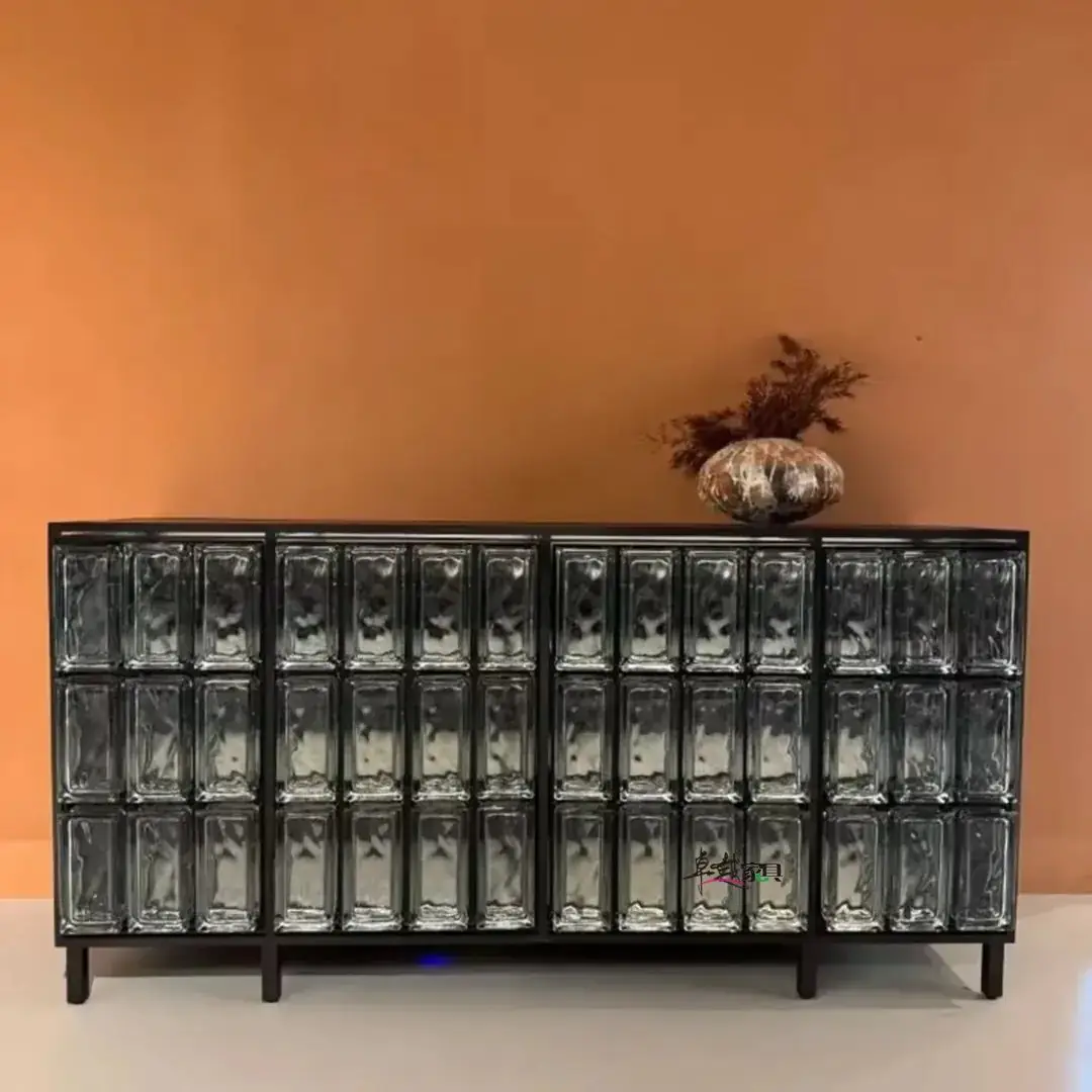 Gracia Sideboard | Modern Art Glass Cabinet - Image 4