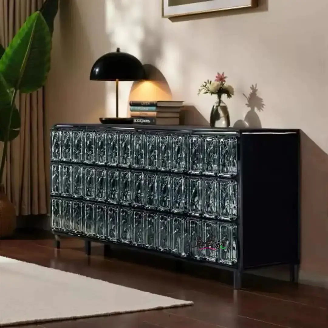 Gracia Sideboard | Modern Art Glass Cabinet - Image 5