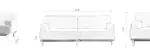 Horizon Linear 3-seater Sofa - Image 3