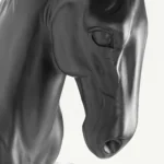 Majestic Black Horse Sculptural Table Lamp - Image 5