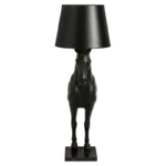 Majestic Black Horse Sculptural Table Lamp - Image 2