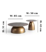 Orion Sculptural Centre Table Set - Image 7