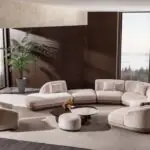Icon Modern Curved Modular Bouclé Sofa Set