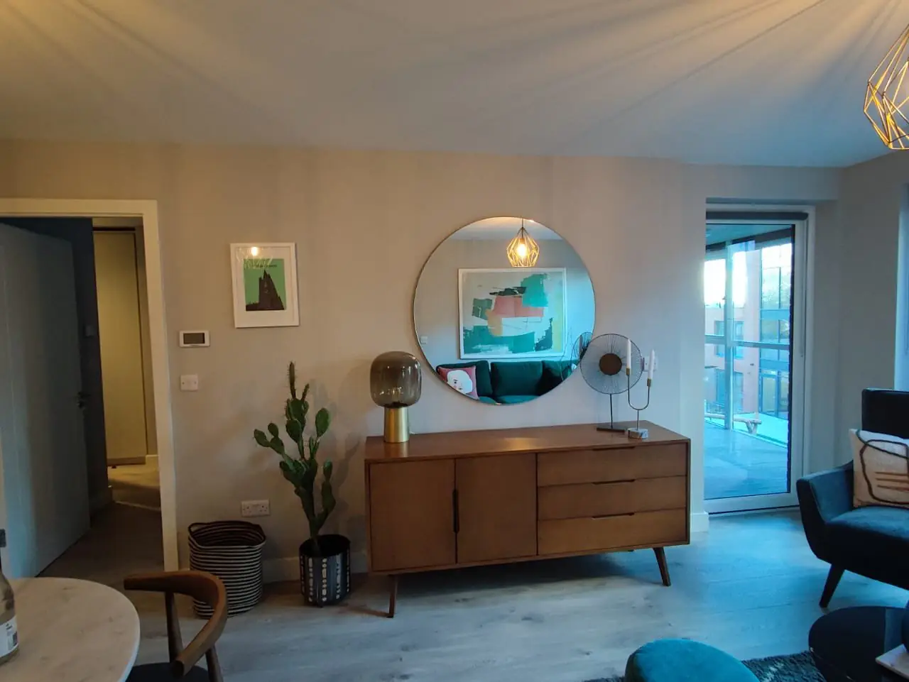 Mirror-Framed Foyer Wall - Image 7