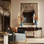 Mirror and Console Entrance Wall
