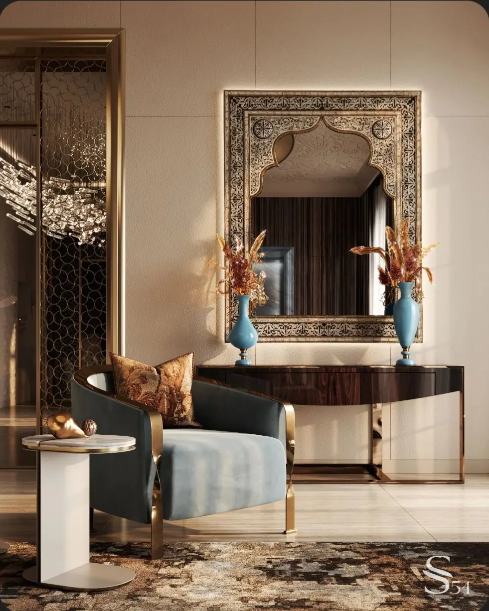 Mirror and Console Entrance Wall - Image 1