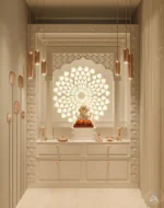 Floor-to-Ceiling Mandir Unit