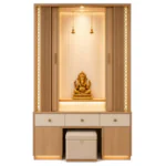 Fluted Mandir Back Panel