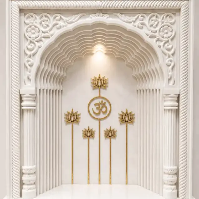 Marble Inlay Mandir Wall - Image 5