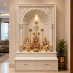 Marble Inlay Mandir Wall