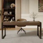 Slatted Acoustic Study Wall, study desk and chair - Image 5
