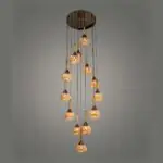 Amber Bud Cascade Pendant, 13 Light | Crosby