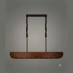 Walnut Boat Linear Pendant, 10 Light | Crosby