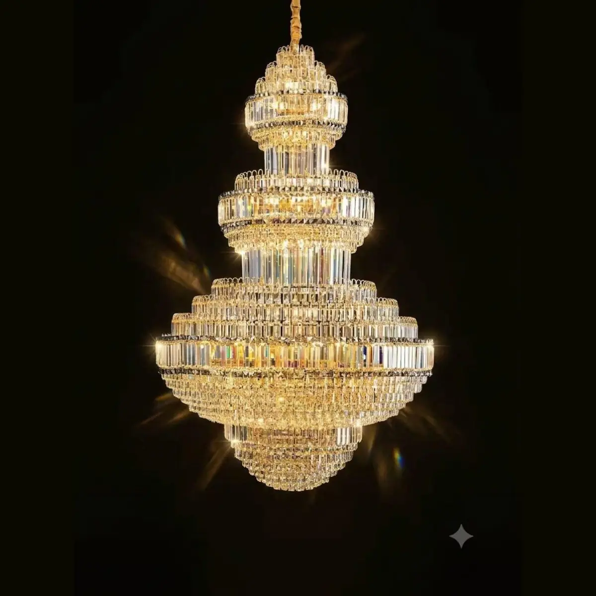 al-5219-1500-p3 Grand Crystal Staircase Chandelier | Crosby