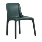 Morel Upholstered Dining Chair - seamless stone upholstery that wraps down to the legs (alternate view)
