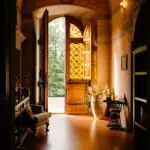 Carved Foyer Wall Panel by Crosby