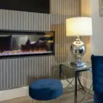 Charcoal Veneer TV Panel by Crosby