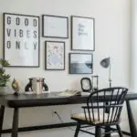Desk Wall with Open Shelving by Crosby