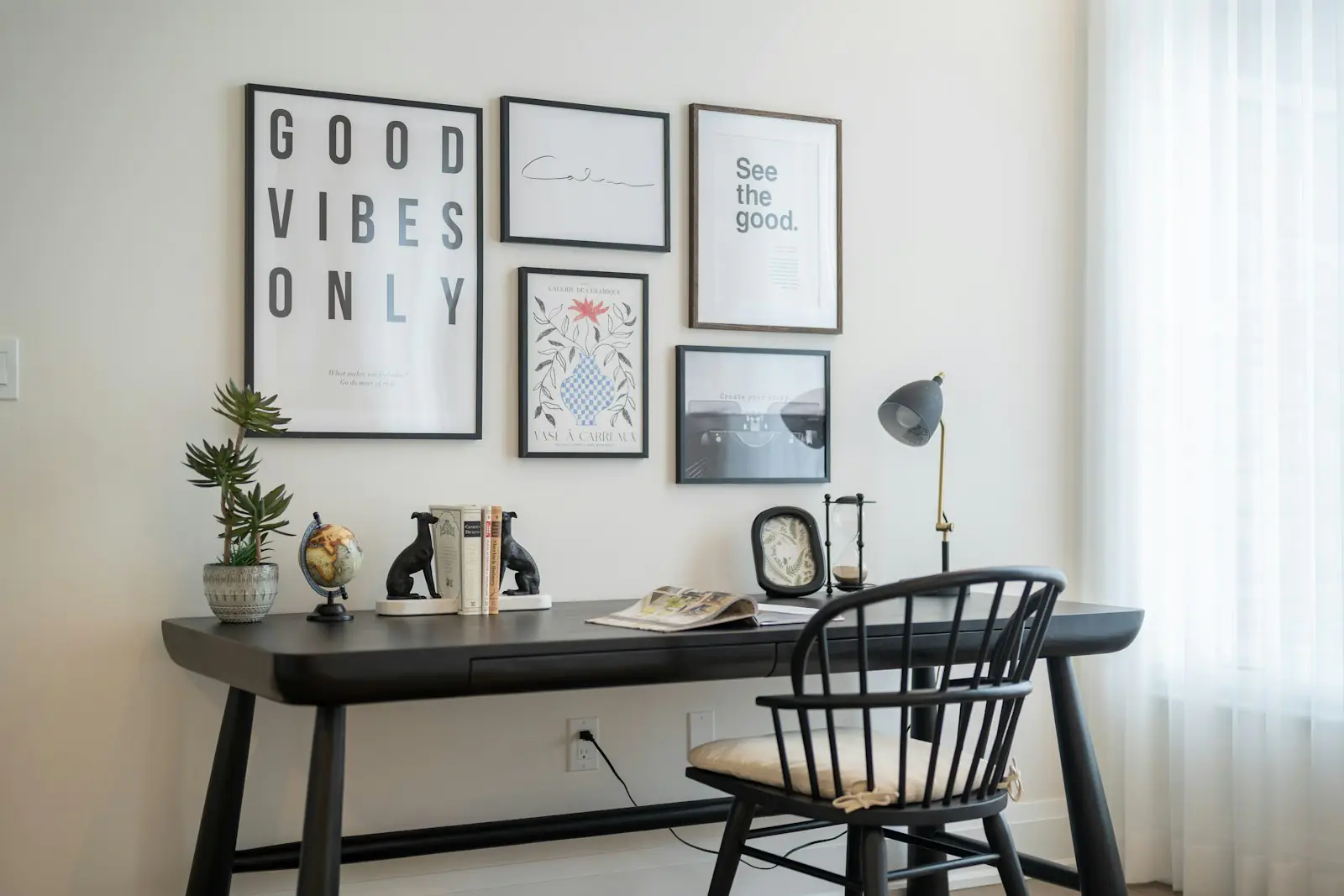 Desk Wall with Open Shelving by Crosby Desk Wall with Open Shelving by Crosby
